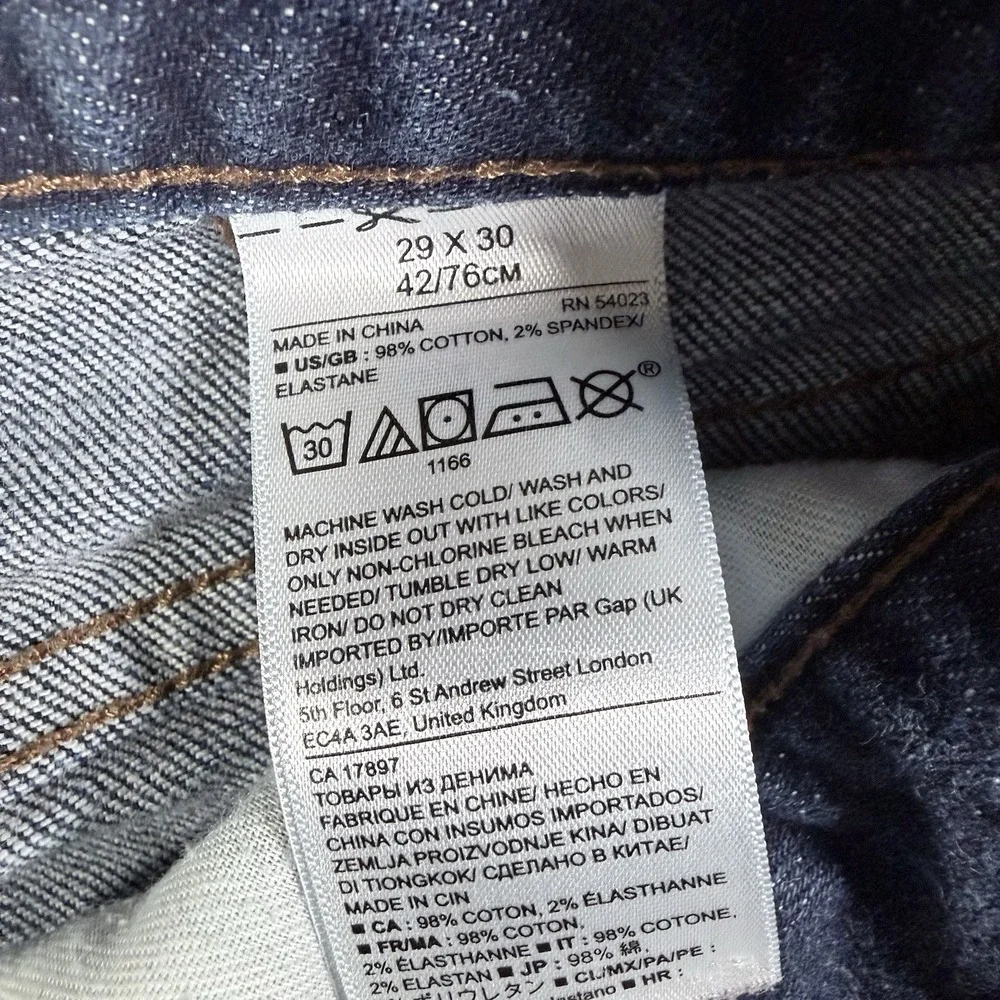 Banana Republic Mens Slim Fit Jeans 29x30 Dark Wash Blue Stretch Denim Pants